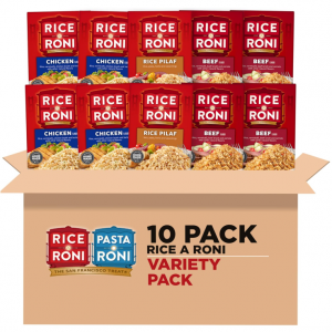 Rice-A-Roni Dinner Classics Variety Pack, 10 Piece Assortment @ Amazon