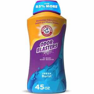ARM & HAMMER Odor Blasters In-Wash Scent Booster, Laundry Scent Booster Fresh Burst Scent, 45 Oz
