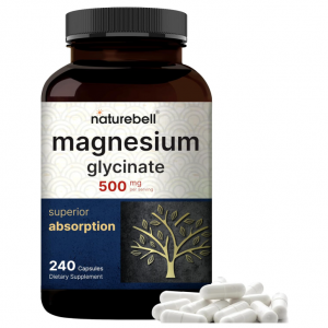 NatureBell Magnesium Glycinate 500mg, 240 Capsules @ Amazon