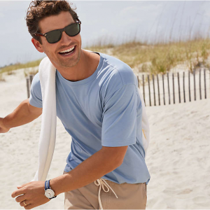 Lands' End 男士Supima圆领T恤