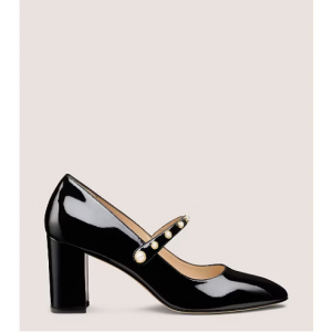 Stuart Weitzman Ari Pearl 75 玛丽珍高跟鞋