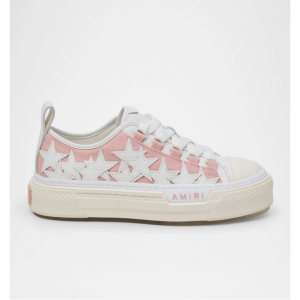 Amiri Stars Low-Top Canvas Platform Sneakers