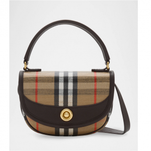Burberry Highlands Check Jacquard Top-Handle Bag