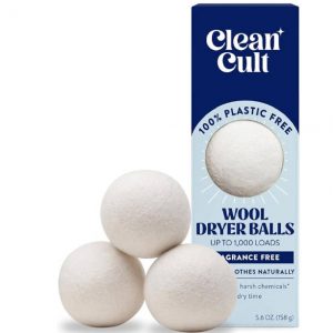 Cleancult 羊毛烘干球 3只装 @ Amazon