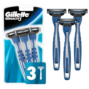 Gillette Mach3 男士剃须刀 3支装 @ Amazon