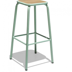 Bistro School Bar Stool - Oak