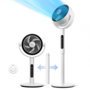 Levoit CirculAir 摇头风扇，卧室落地扇，9 档风速，4 种模式，遥控器