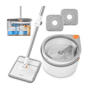 MOPALL双仓旋转拖把,一压即净轻松打理全屋 @ Amazon