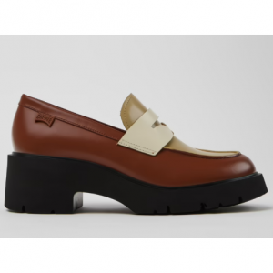 Twins 女士多色皮革莫卡辛鞋/芭蕾舞鞋