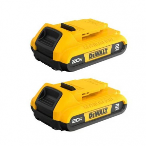 DEWALT 20V MAX 緊湊型鋰離子電池 2 塊裝