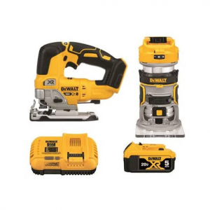 DEWALT 20V MAX XR 2 Tool Woodworking Kit Router & Jig Saw