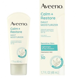 Aveeno Calm + Restore Daily Moisturizer Mineral Sunscreen SPF 30 1.7floz @ Amazon