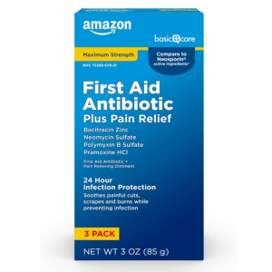 Amazon Basic Care 抗生素止痛软膏 3oz 3支装 @ Amazon
