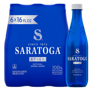 Saratoga 矿泉水 16oz 6瓶 @ Amazon