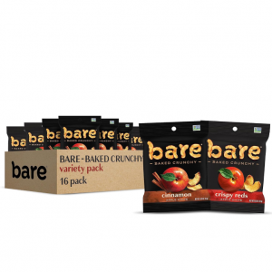Bare 原味+肉桂味烘焙苹果干 0.53oz 16包 @ Amazon