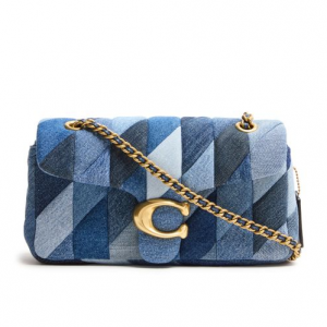 COACH Tabby 26 quilted patchwork denim shoulder bag