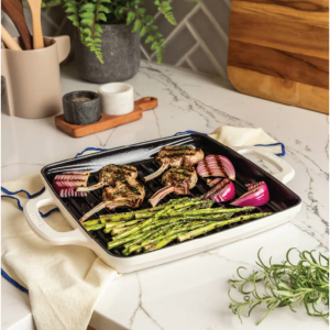 USA Enamel 11 Inch Enameled Cast Iron Grill Pan