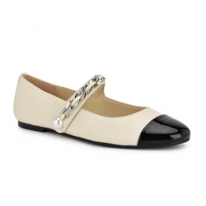 Nine West Women's Platy Embellished Mary Jane Ballet Flats