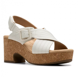 Clarks Collection Nerisa West Buckle Wedge Sandals