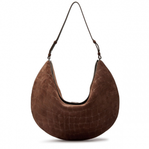 JACQUEMUS Le Sac Ovalo鱷魚紋絨麵革托特包