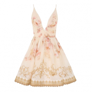 Zimmermann Hypnotic V领迷你连衣裙