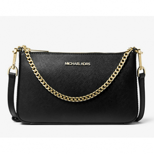 Michael Kors Outlet Jet Set Medium Saffiano Leather Crossbody Bag