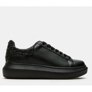  Steve Madden Gasp 黑色低帮系带厚底运动鞋仅需$29.99