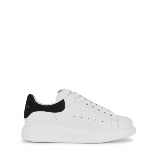 ALEXANDER MCQUEEN Oversized white leather sneakers