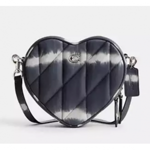 ハート クロスボディ バッグ・キルティング アンド タイ ダイ