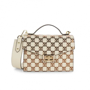 Valentino by Mario Valentino Titti Monogram Leather Top Handle Bag