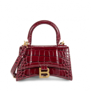 Balenciaga Embossed Leather Two Way Satchel