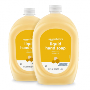 Amazon Basics 牛奶蜂蜜洗手液 50oz 2瓶装 @ Amazon