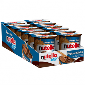 Nutella & GO! Bulk 12 Pack, Hazelnut and Cocoa Spread with Pretzel Sticks, 1.9 oz Each @ Amazon