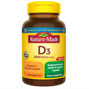 Nature Made 维生素D3 2000 IU (50 mcg) 220片 @ Amazon