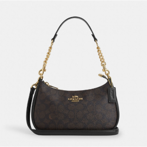 Coach Teri Shoulder Bag In Signature Canvas