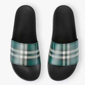 BURBERRY Furley Check Rubber Sliders