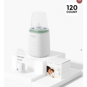 Momcozy - 六合一快速嬰兒奶瓶加熱器和120個母乳儲存袋