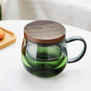 Unbreakable 带茶滤杯盖玻璃杯 17oz @ Amazon