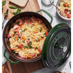 Staub 5.5夸脱圆形铸铁荷兰锅，罗勒叶 - 二手工厂