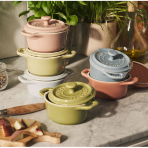 Staub Ceramique 6 件套陶瓷 Cocotte 套装马卡龙,混色