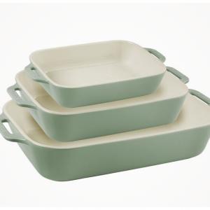 Staub Ceramique 矩形烤盘套装 桉树 3 件套