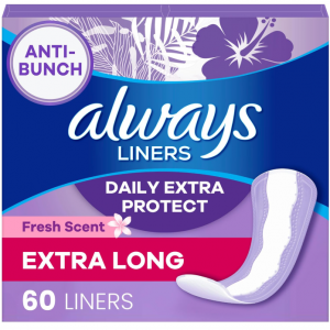 Always 护垫 加长型 60片 @ Amazon