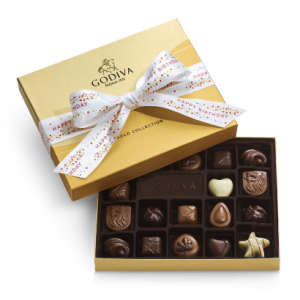 Godiva 什锦巧克力金装礼盒 生日快乐丝带 18颗