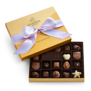 Godiva 什锦巧克力金装礼盒 兰花丝带 18颗