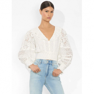 Dove 荷叶边短款上衣