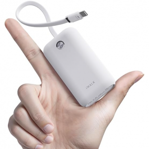 Amazon - iWALK 迷你便携式充电器 10,000mAh，22.5W USB-C 快速充电移动电源，8折