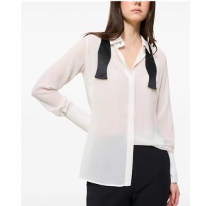 Elisabetta Franchi bow-detail open-back shirt