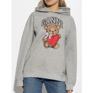 GANNI graphic-print 连帽卫衣