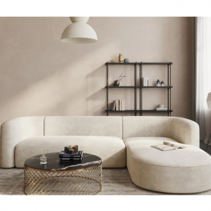 Acanva 出品 Mellow Velvet 弧形两件套躺椅/三人座沙发/休闲椅