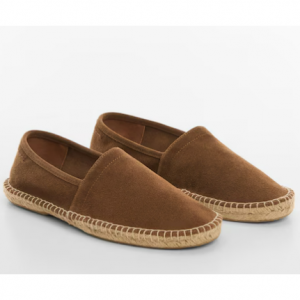 皮革黄麻绒面革帆布鞋